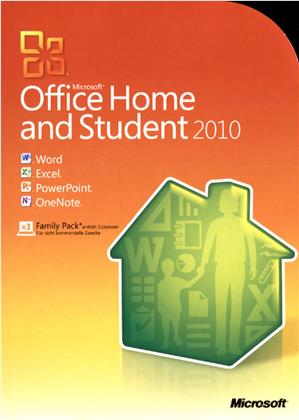 Microsoft Office Home and Student 2010 - 3 Lizenzen