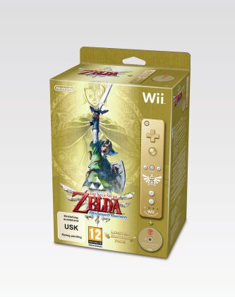 Legend of Zelda Skyward Sword incl. Nintendo Remote Plus Controller Gold (Limited Edition)