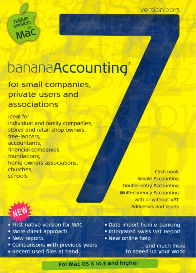 Banana Buchhaltung 7.0 - Version 2013 - MAC (Multilingual)