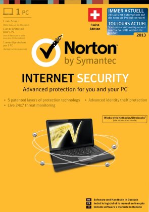 Symantec Norton Internet Security 2013 1 User