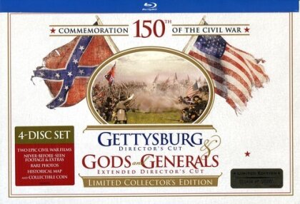 Gettysburg / Gods and Generals (Director's Cut, Limited Edition, Blu-ray + Book)