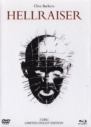 Hellraiser - (White Edition ) (1987) (Limited Edition, Mediabook, Uncut, DVD + Blu-ray)