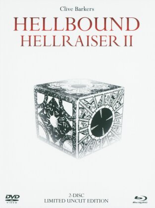 Hellbound - Hellraiser 2 (1988) (White Edition, Édition Limitée, Mediabook, Uncut, DVD + Blu-ray)