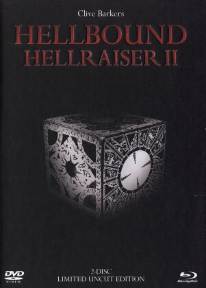 Hellbound - Hellraiser 2 (1988) (Black Edition, Édition Limitée, Mediabook, Uncut, DVD + Blu-ray)