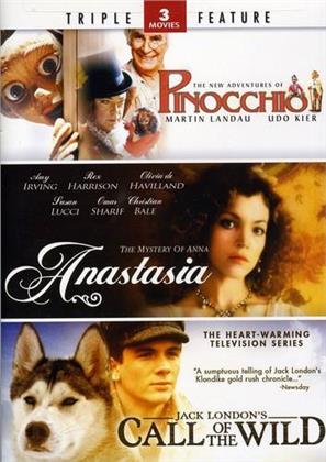 The new adventures of Pinocchio / Anastasia / Call of the Wild (2 DVDs)