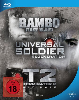 Rambo 1 / Universal Solder: Regeneration / Terminator 2 (Steelbox, 3 Blu-rays)