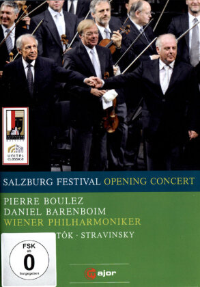 Wiener Philharmoniker, Pierre Boulez (*1925) & Daniel Barenboim - Salzburg Festival Opening Concert 2008 (C Major, Unitel Classica, Salzburger Festspiele)