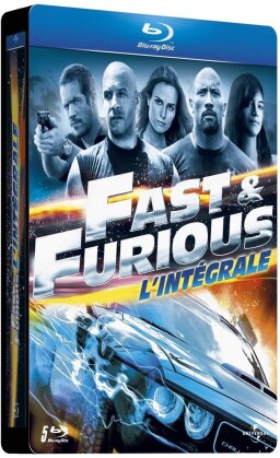 Fast & Furious 1 - 5 (Steelbook, 5 Blu-ray)