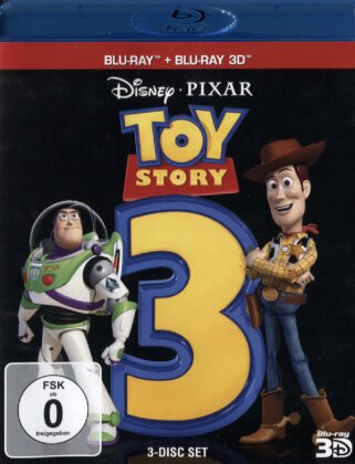 Toy Story 3 (2010) (Blu-ray 3D + 2 Blu-rays)