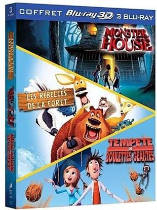 Tempête de boulettes géantes / Monster House / Les rebelles de la forêt (3 Blu-ray 3D)
