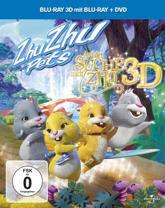 ZhuZhu Pets - Auf der Suche nach Zhu (Blu-ray 3D (+2D) + DVD)