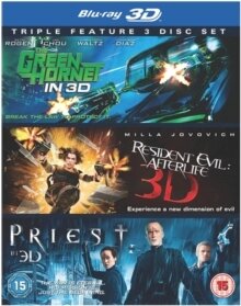 The green hornet / Priest / Resident Evil 4 (3D) (3 Blu-rays)