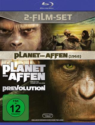 Planet der Affen (1968) / Planet der Affen: Prevolution (2011) (2 Blu-rays)