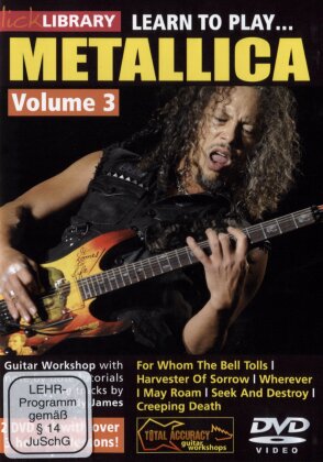 Learn to play Metallica - Vol. 3 (2 DVDs)