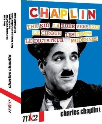 Charlie Chaplin - Le kid / La ruée vers l`or / Le cirque / Les temps modernes / Le dictateur (5 Blu-rays)