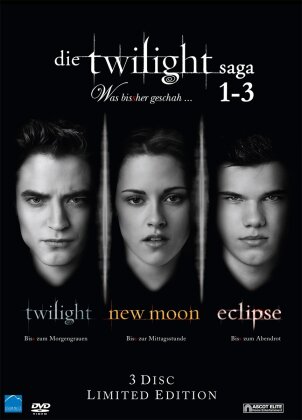 Die Twilight Saga 1-3 - Was bisher geschah (Limited Edition, 3 DVDs)