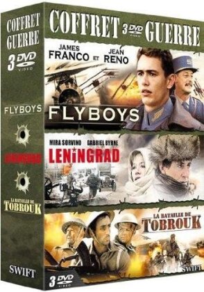 Coffret Guerre - Flyboys / Leningrad / La bataille de Tobrouk (3 DVDs)