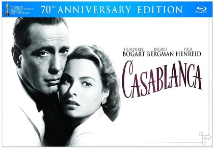Casablanca (1942) (Édition 70ème Anniversaire, n/b, 2 Blu-ray + DVD)