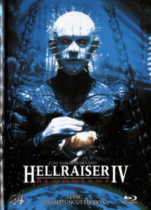 Hellraiser 4 - Bloodline (1996) (Limited Edition, Mediabook, Uncut, Blu-ray + 2 DVDs)