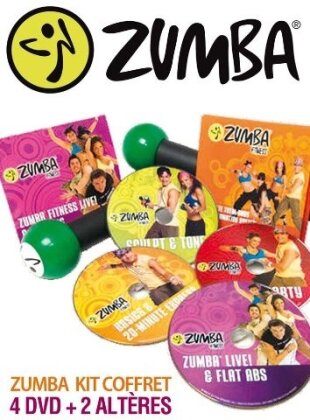 Zumba Kit Fitness - (4 DVD + 2 altères) (4 DVD)