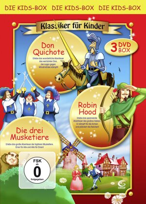 Klassiker für Kinder - Box 2 - Robin Hood / Don Quichote / Die drei Musketiere (3 DVDs)