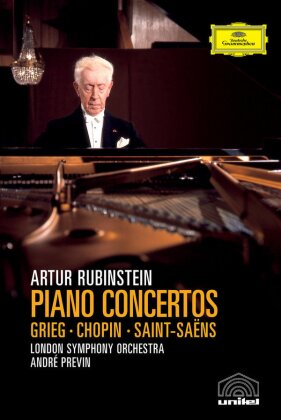 The London Symphony Orchestra, André Previn (*1929) & Arthur Rubinstein - Chopin / Saint-Saëns / Grieg (Deutsche Grammophon, Unitel Classica)