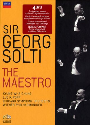 Chicago Symphony Orchestra, Wiener Philharmoniker & Sir Georg Solti - The Maestro (Decca, Unitel Classica, 4 DVDs)