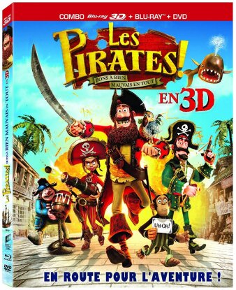 Les Pirates! - Bons à rien, mauvais en tout (2012) (Blu-ray 3D + Blu-ray + DVD)