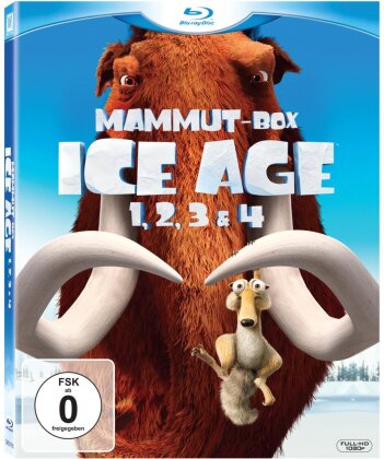 Ice Age 1-4 - Mammut-Box (4 Blu-rays)