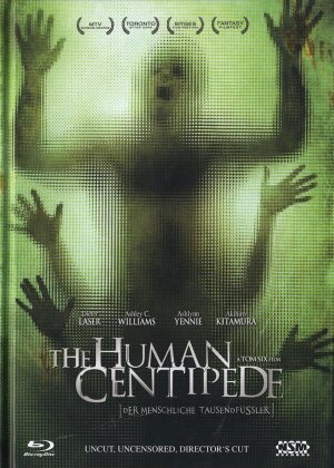The Human Centipede - (Der menschliche Tausendfüssler) (2009) (Cover A, Uncensored, Director's Cut, Limited Edition, Mediabook, Uncut, Blu-ray + 2 DVDs)
