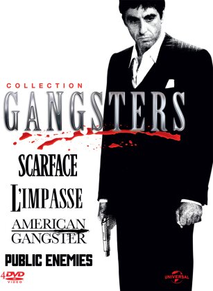 Collection Gangsters - Scarface / L'impasse / American Gangster / Public Enemies (4 DVDs)
