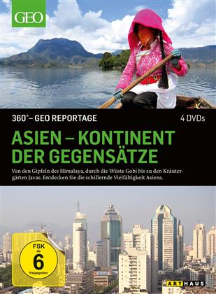 Asien - Kontinent der Gegensätze - 360° - GEO Reportage (4 DVD)