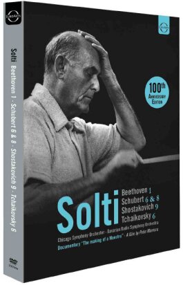 Chicago Symphony Orchestra, Bayerisches Staatsorchester & Sir Georg Solti - Beethoven / Schubert / Shostakovich / Tchaikovsky - Georg Solti 100th Anniversary (Euro Arts, 3 DVDs)