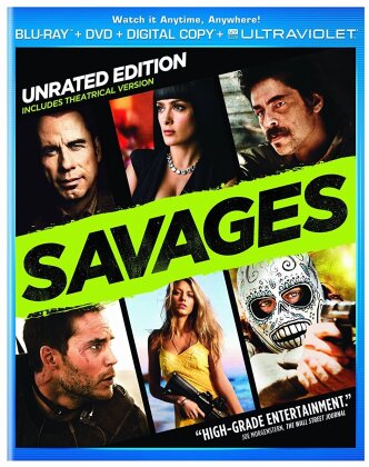 Savages (2012) (Unrated, Blu-ray + DVD)