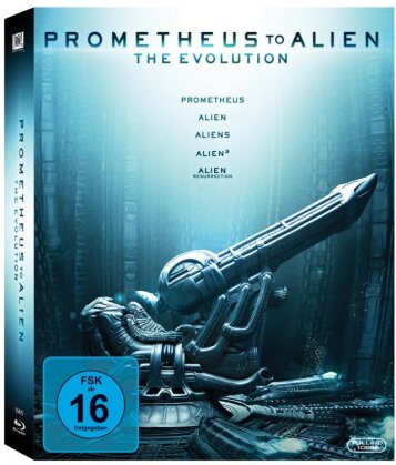 Alien Box - Prometheus to Alien - The Evolution - Alien 1-4 & Prometheus (Limited Edition, 9 Blu-rays)