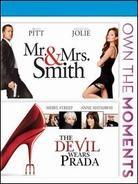 Mr. & Mrs. Smith / The Devil Wears Prada - (Own the Moments Double Feature 2 Discs)