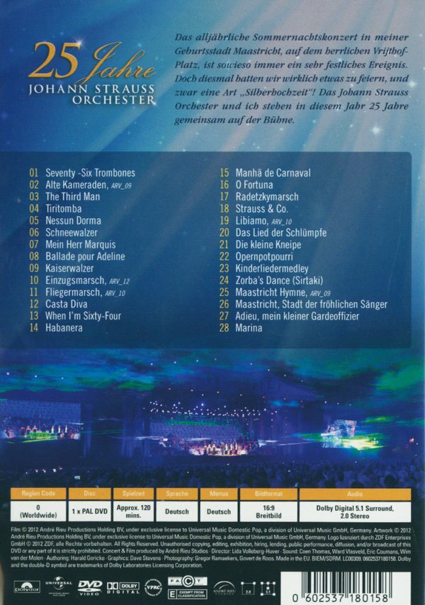 25 Jahre Johann Strauss Orchester Happy By Andre Rieu Cede Com