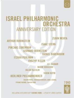 Israel Philharmonic Orchestra, Leonard Bernstein (1918-1990), Arthur Rubinstein & Zubin Mehta - Anniversary Collection (Euro Arts, 7 DVD)