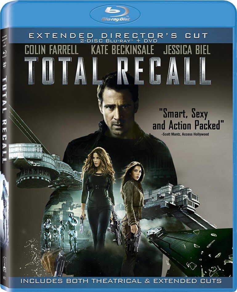Total Recall (2012) (Director's Cut, Extended Edition, 2 Blu-rays + DVD)