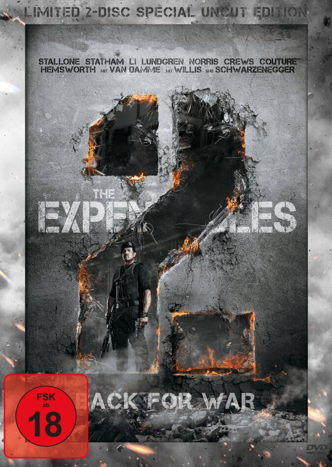 The Expendables 2 - Back for War (2012) (Limited Special Edition, Steelbook, Uncut, 2 DVDs)