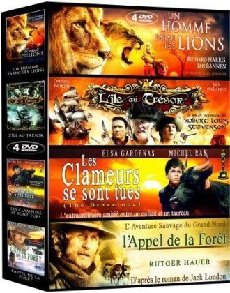Un homme parmi les lions / L'île au trésor / Les clameurs se sont tues / L'appel de la forêt (4 DVD)