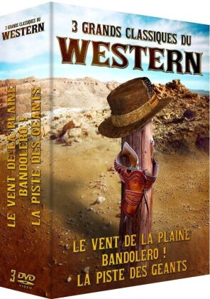 3 Grands Classiques du Western - Le vent de la plaine / Bandolero! / La piste des géants (3 DVDs)