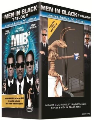 Men in Black 1-3 - (Gift Set with Worm Figurine, 3 Discs)