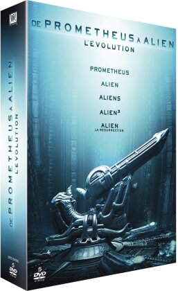 Coffret Alien - De Prometheus à Alien - L'évolution - Alien 1-4 & Prometheus (5 DVDs)