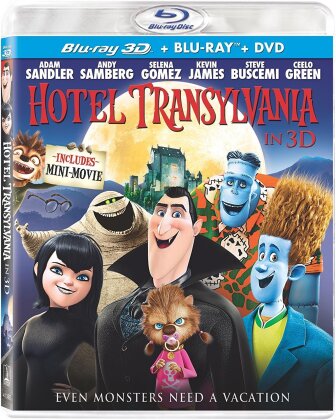 Hotel Transylvania (2012) (Blu-ray 3D (+2D) + Blu-ray + DVD)