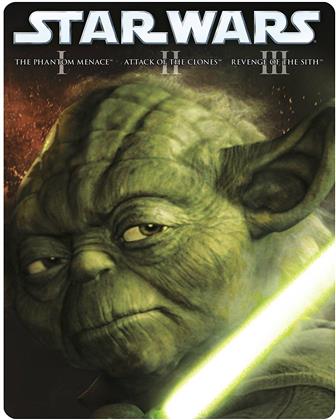 Star Wars Prequel Trilogy - Episodes 1-3 (Limited Edition, Steelbook, 3 Blu-rays)