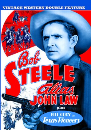 Vintage Western Double Feature - Alias John Law / Texas Pioneers (b/w)