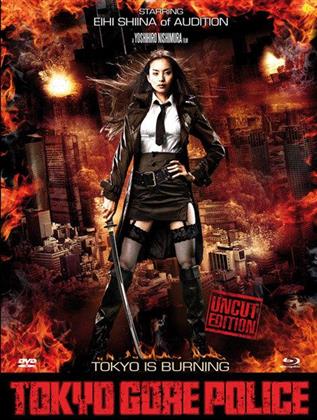 Tokyo Gore Police (2008) (Limited Edition, Uncut, Blu-ray + DVD)