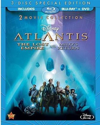 Atlantis 1 & 2 - The Lost Empire / Milo's Return (Double Feature, 3 Blu-ray + DVD)