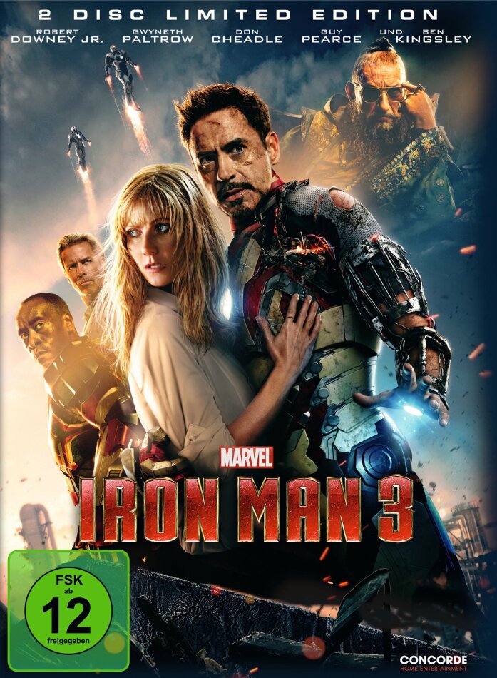 Iron Man 3 (2013) (Limited Edition, Steelbook, 2 DVDs)